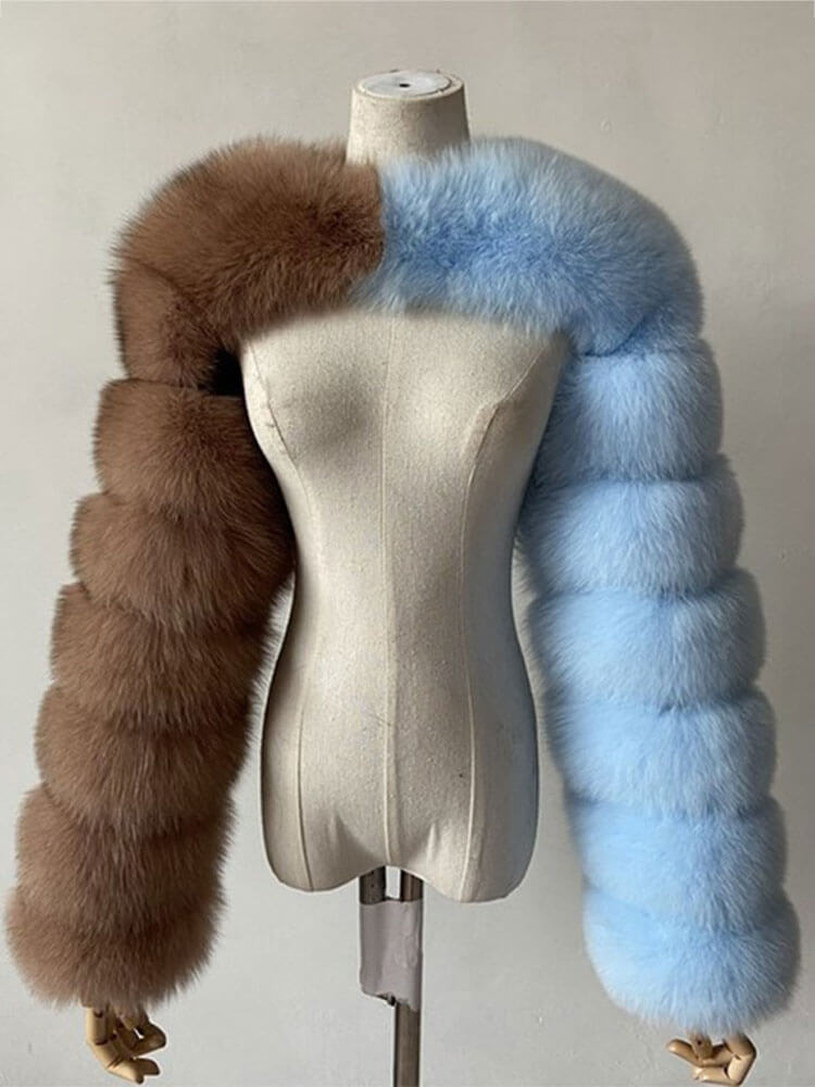 Men's Fashion Sexy Faux Fur Cropped Shawl
