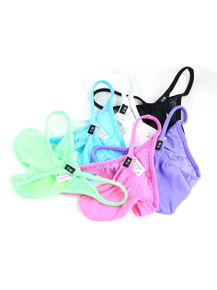 Men's Sexy Elephant Nose Pouch Nylon Briefs
