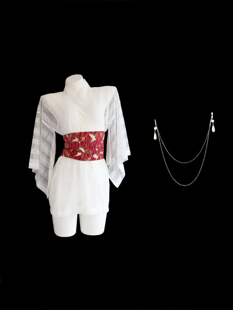 Sexy Kimono Role-Playing Nightgown Set