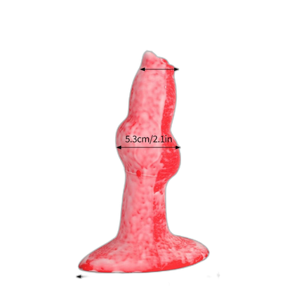 Shooter - 6-7 Inch Penis Sleeve With Harness - Knotted Cock Extender