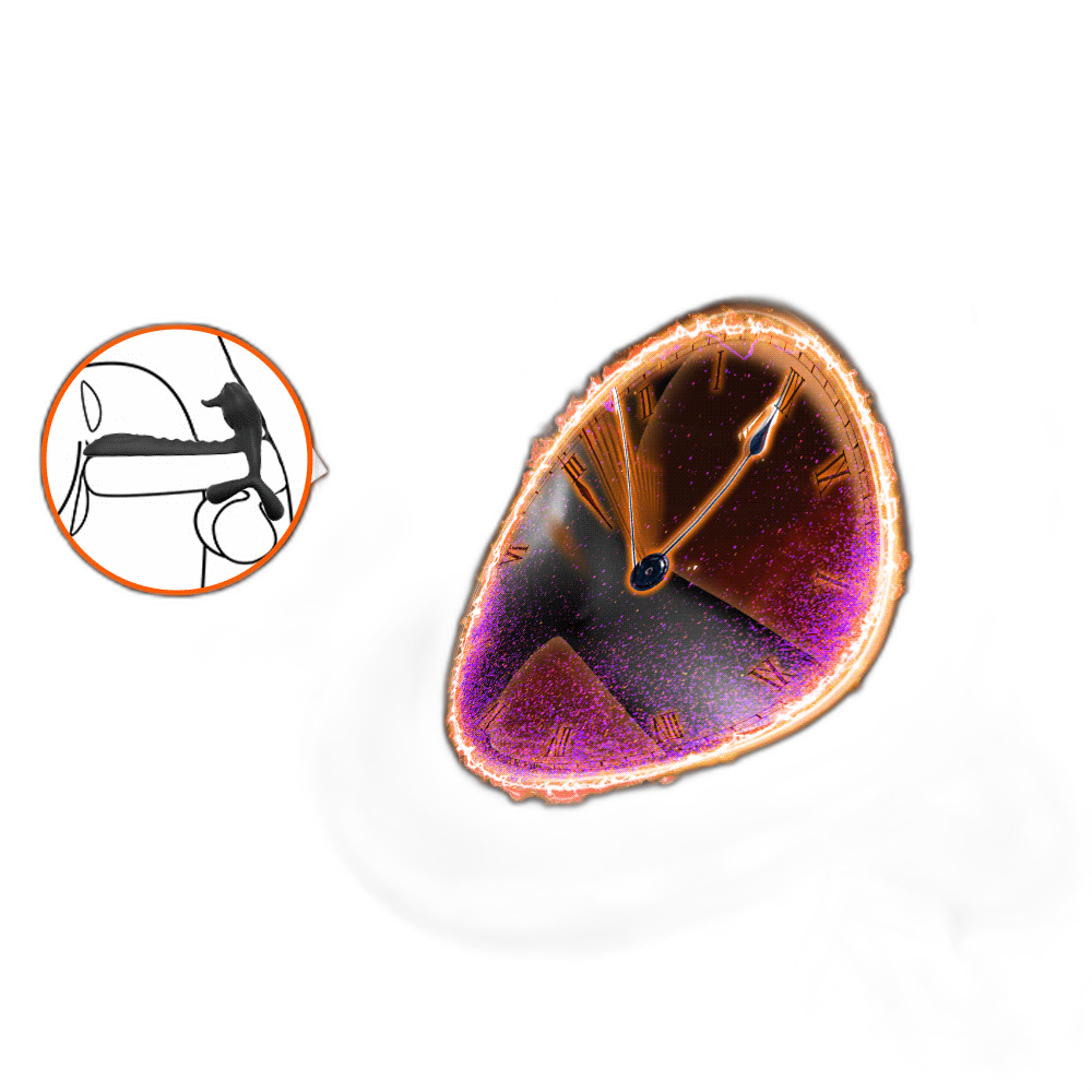 Bull Cock Ring - Vibrating Cock Ring - Double Penetration Cock and Ball Ring