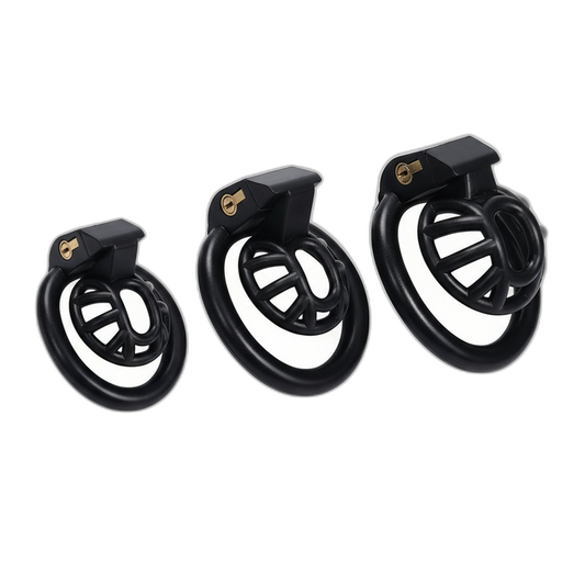 PushTech Chastity Cage With 4 Ring Sizes