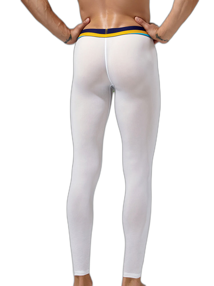Men's Sexy Sport Long Johns With Large Pouch