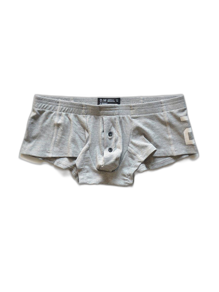 2-pack Men's Solid Color Comfortable Button-down Trunks