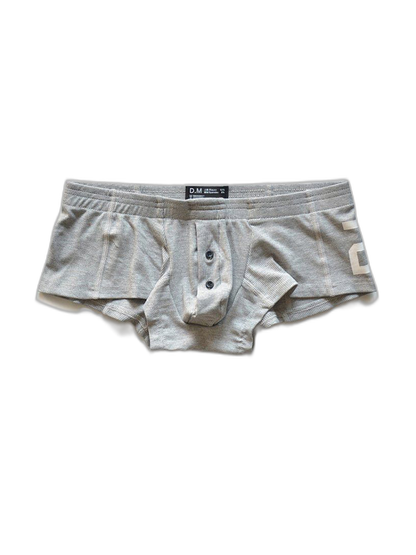 2-pack Men's Solid Color Comfortable Button-down Trunks