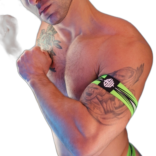 Breedwell Circuit Breaker Armbands Neon Green