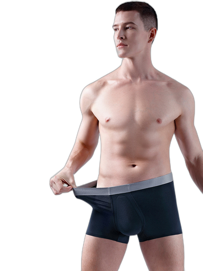 Men's Seamless Trunks with Organic Latex Support Cup