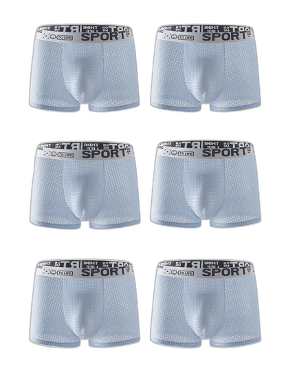 6 Pack Men’s Contour Pouch Mesh Trunks