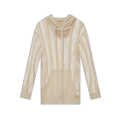 Mesh Long Sleeve Hoodie
