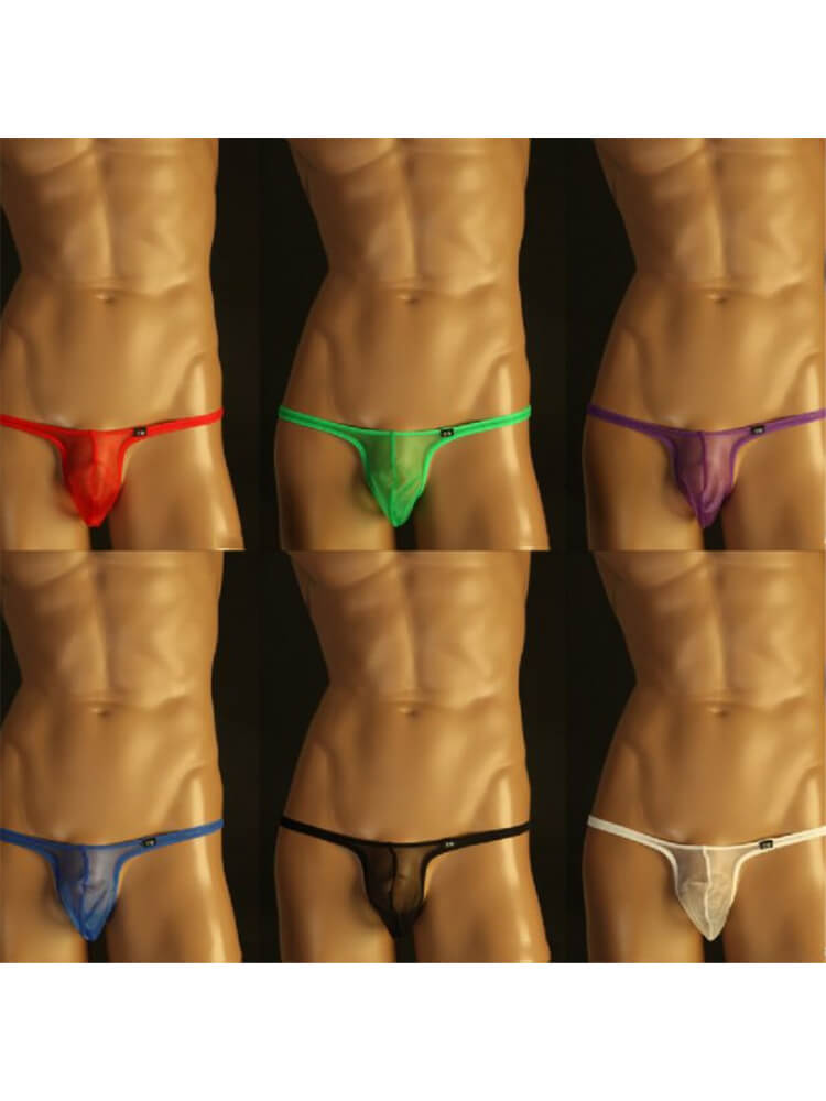 Men's Mesh Large Pouch Breathable Sexy Thong