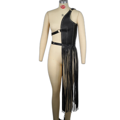Women's Leather Lingerie Harness