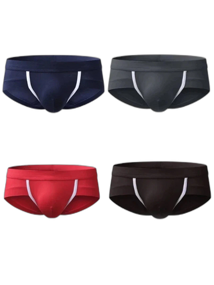 4 Pack Breathable Modal U Convex Pouch Briefs
