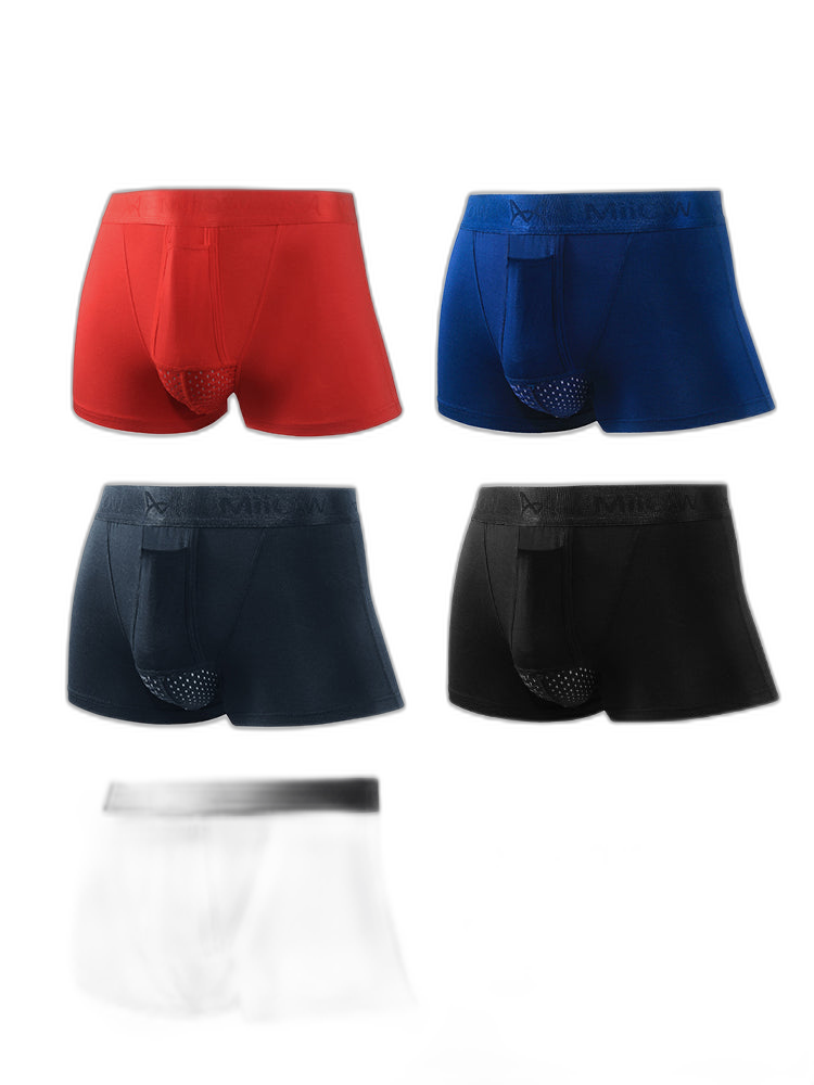 Aoelemen 2 Pack Separate Dual Support Pouch Men's Underwear