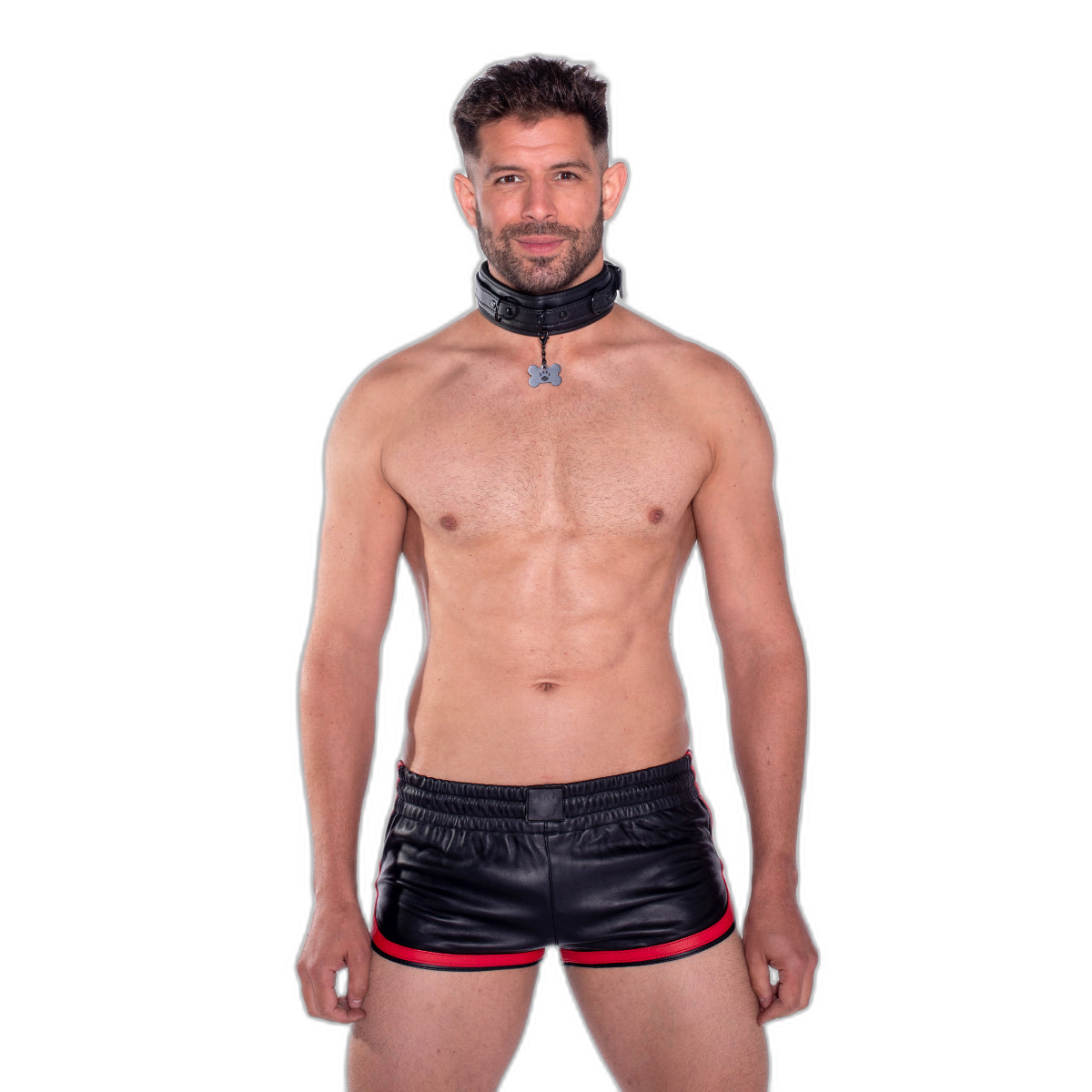 Prowler RED Collar & Leash Set Black