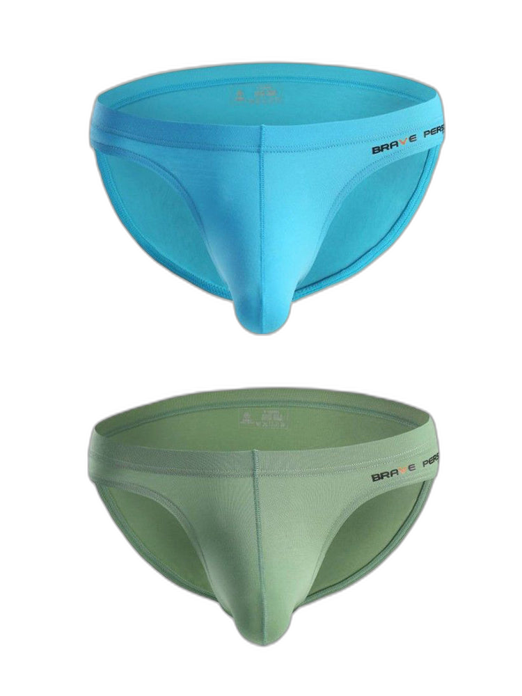2 Pack Men's Comfortable Cotton Large Pouch Sports Bikini
