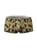 Men's Botanical Print Button-Fly Boxer Briefs