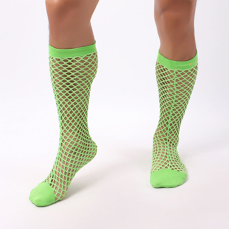 Cutout Mesh Men's Fishnet Socks