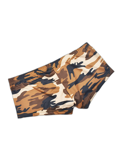 4-pack Men's Low-rise U-pouch Camouflage Boxer Briefs