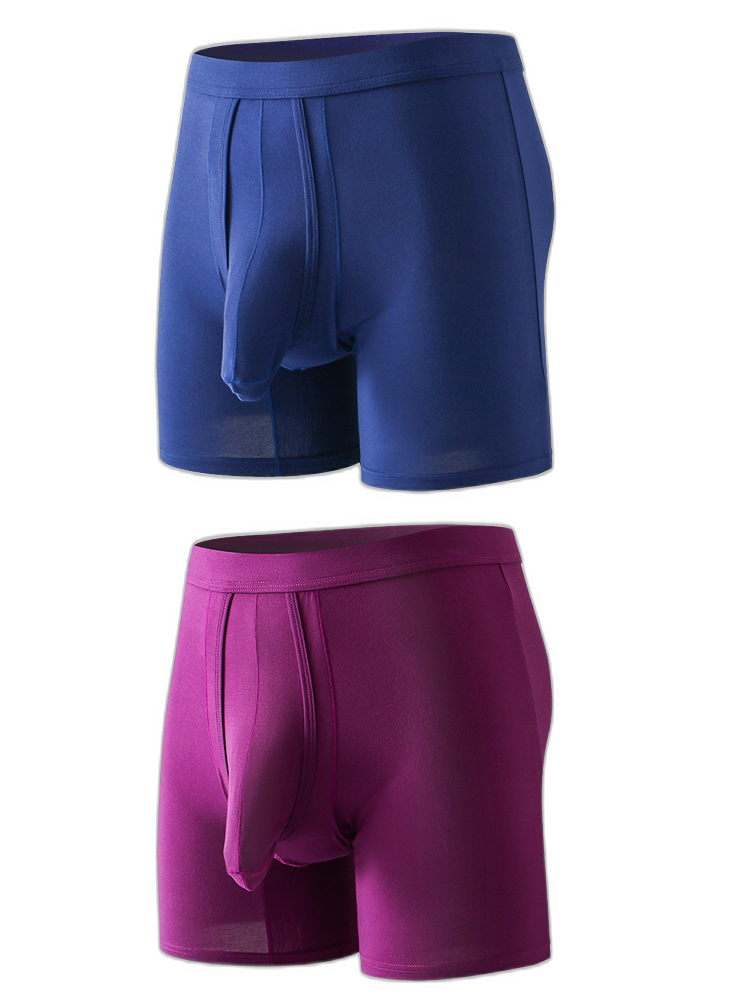 Sexy Separated Ball Pouch Boxer Briefs For Men