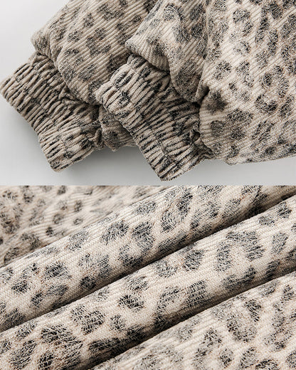 American Street Leopard Padded Cotton Jacket