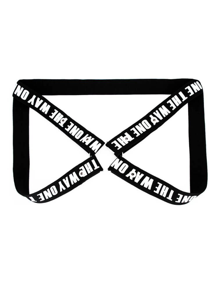 Men's Chastity Lock Elastic Auxiliary Belt
