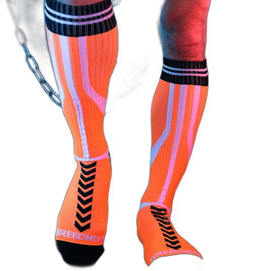 Breedwell Sucker Socks Neon Orange