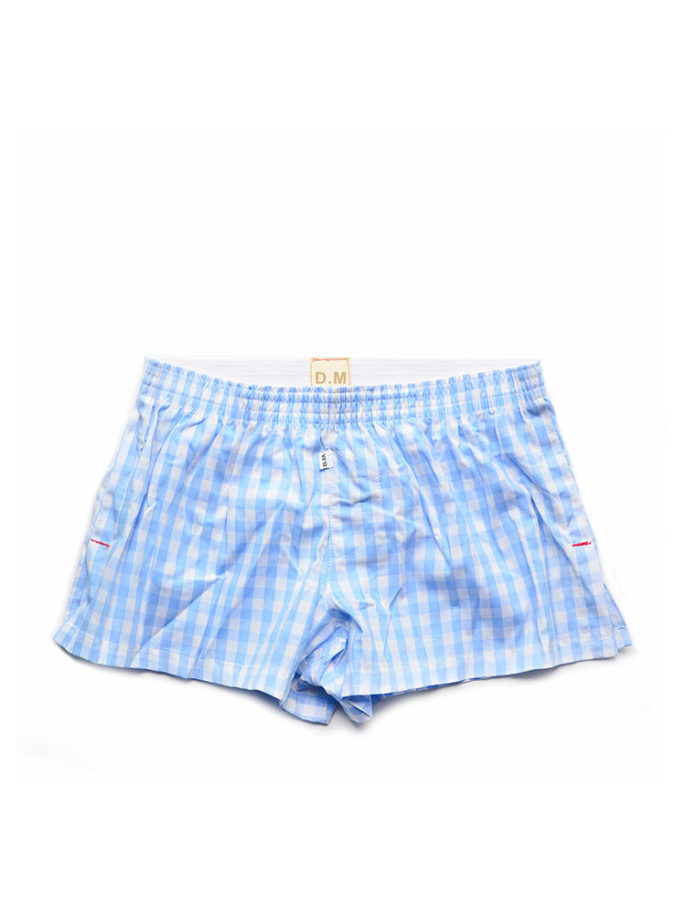 D.M Men's Fashion Low Waist Striped Cotton Home Shorts
