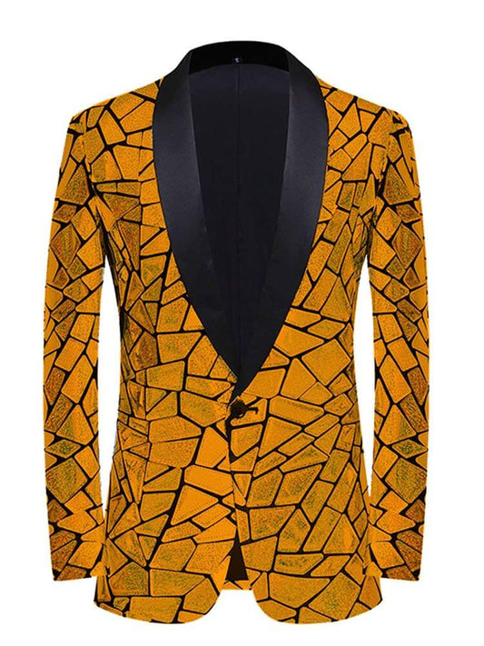 Men's Festival Laser Glitter Sequin Blazer