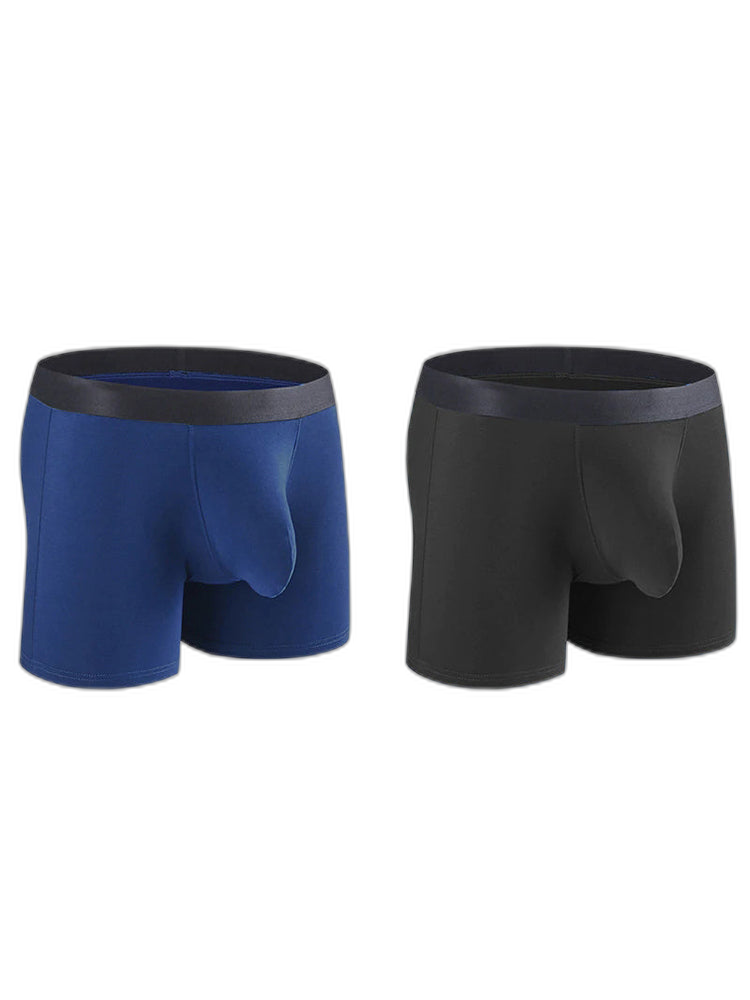 Men's Separate Big Pouch Long Boxer Briefs