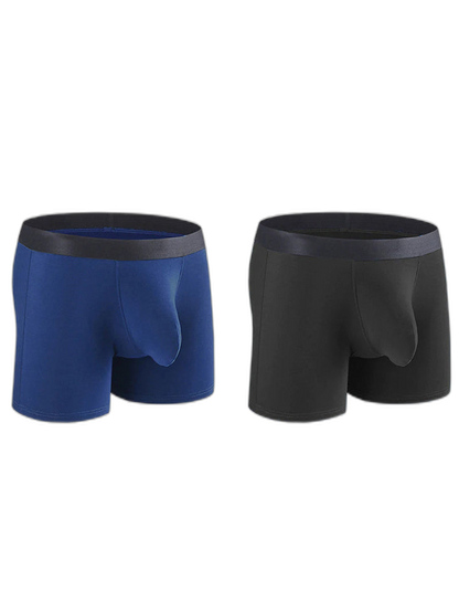 Men's Separate Big Pouch Long Boxer Briefs