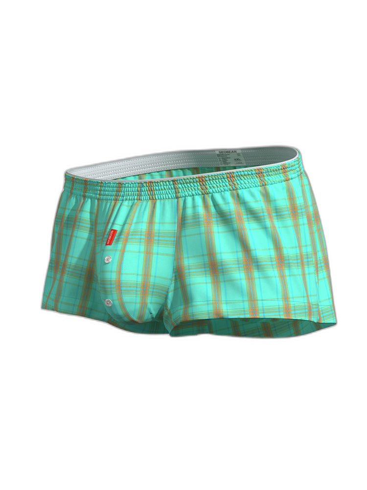 2 Pack Men's Supportive Large Pouch Odor-Resistant Antibacterial Seamless Boxer Shorts