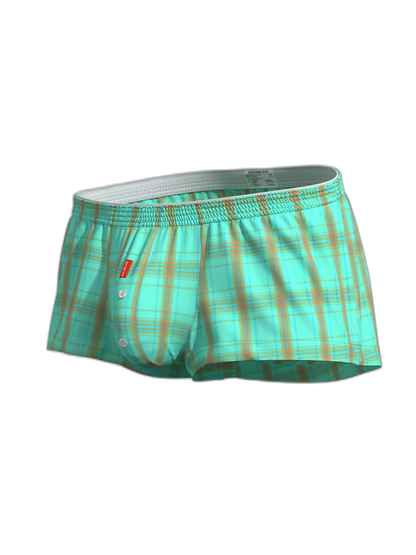 2 Pack Men's Supportive Large Pouch Odor-Resistant Antibacterial Seamless Boxer Shorts