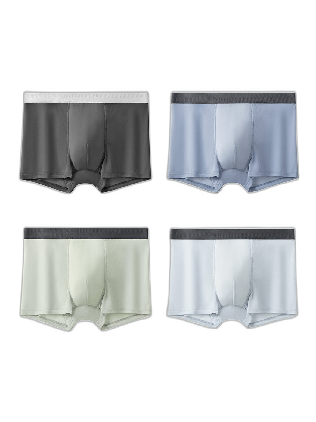 4 Pack Men’s Seamless Comfy Pouch Trunks