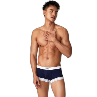 2 Pack Men's Ice Silk Lace Cuff Trunks