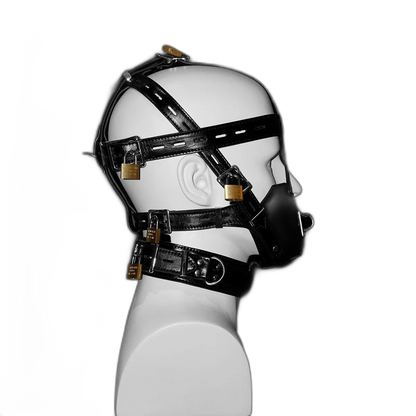 Tumbled Leather Muzzle Harness