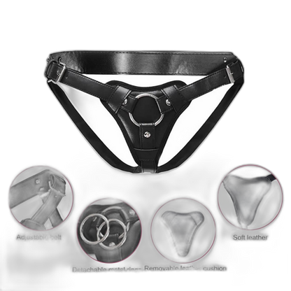 Draven - Leather Strap On Harness