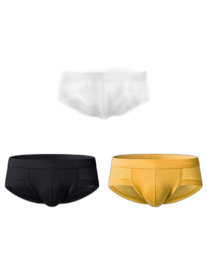 3 Pack Mens Contour Pouch Support Breathable Briefs