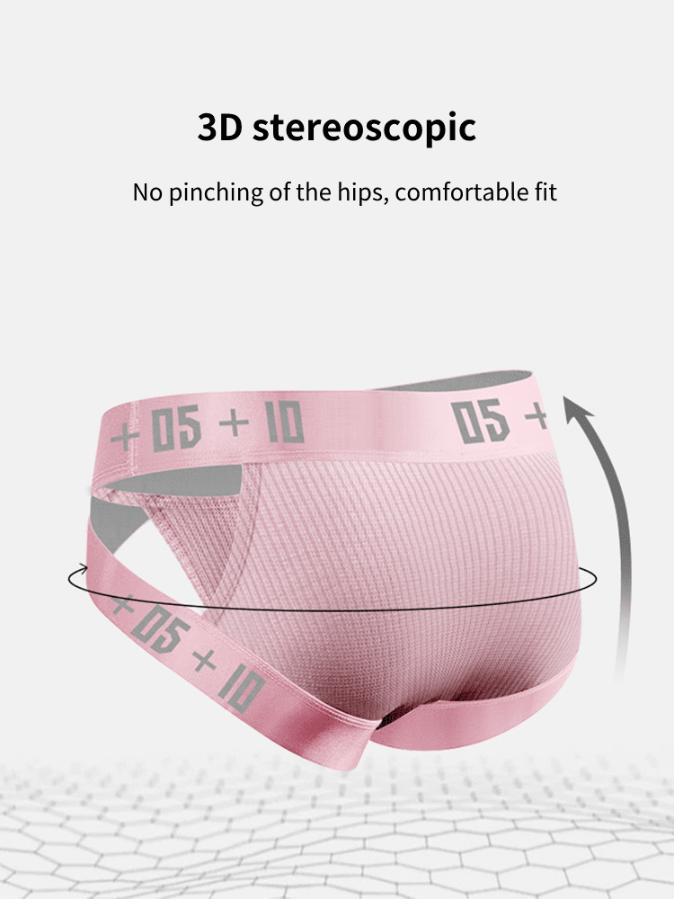 2 Pack Men's Breathable Personalized Low - Rise High - Elastic Briefs - The Pup Play Hub