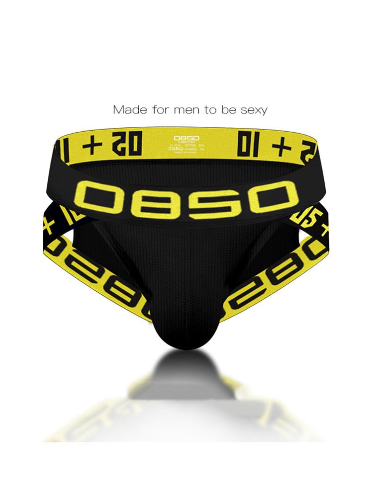 2 Pack Men's Breathable Personalized Low - Rise High - Elastic Briefs - The Pup Play Hub