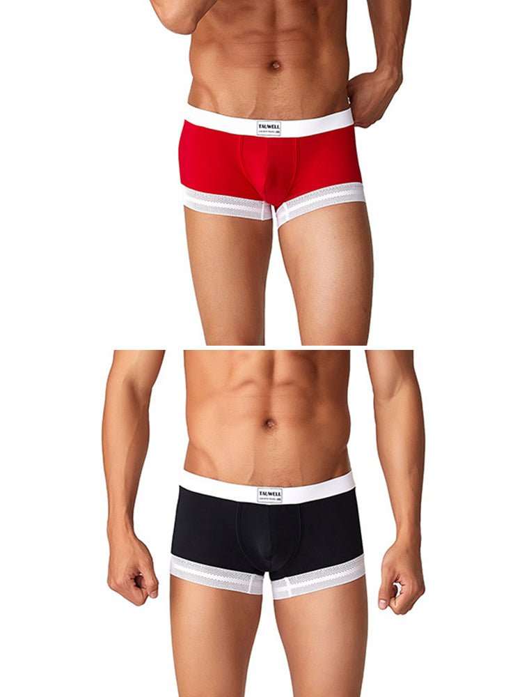 2 Pack Men's Ice Silk Lace Cuff Trunks - The Pup Play Hub