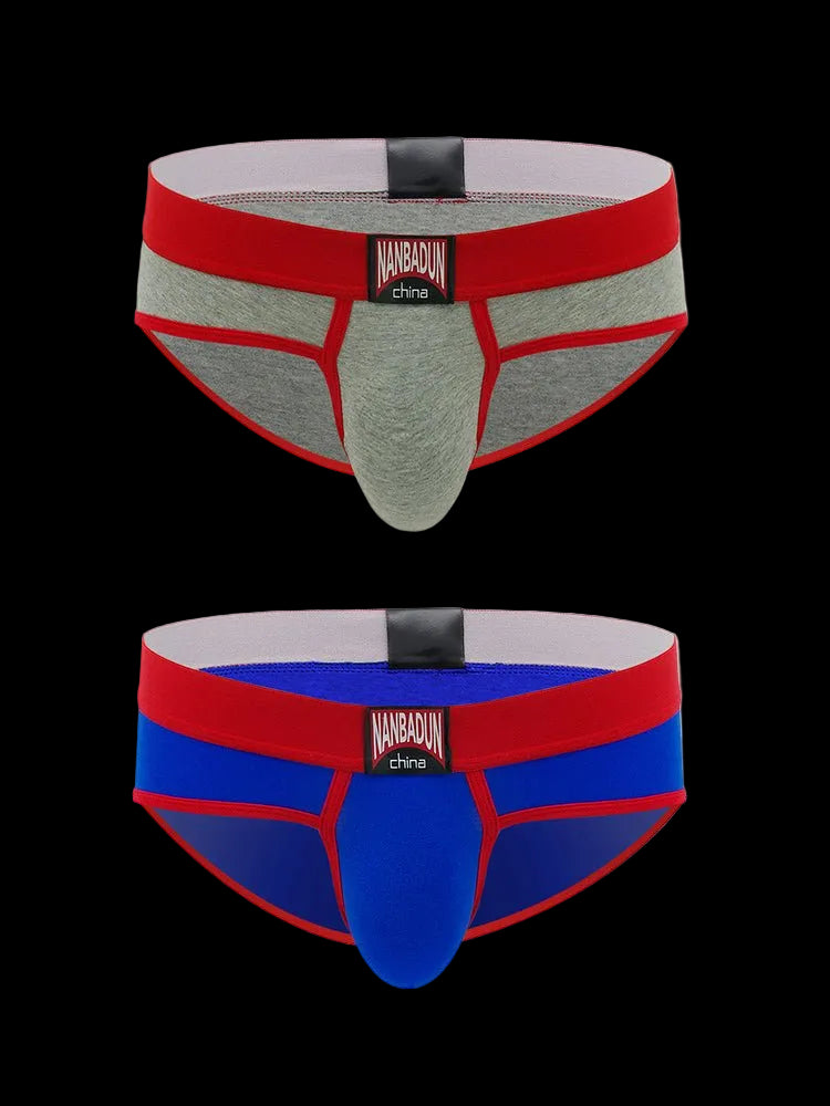 2 - pack Men's Loose Cotton Sports Briefs - The Pup Play Hub