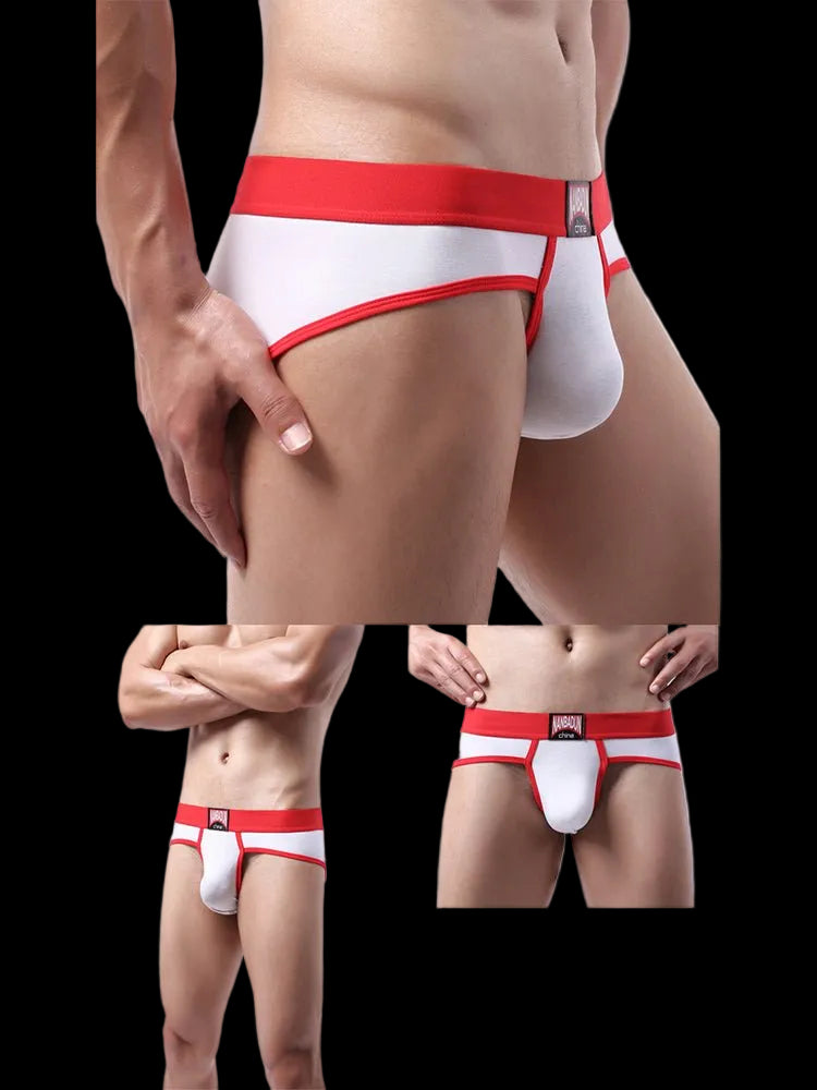 2 - pack Men's Loose Cotton Sports Briefs - The Pup Play Hub