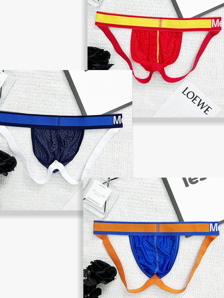 2 Pack Men's Sexy Hip - High Thongs - The Pup Play Hub