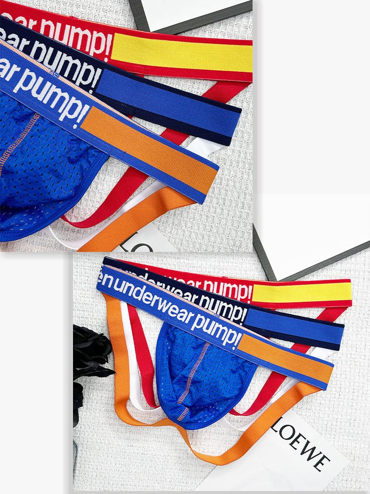 2 Pack Men's Sexy Hip - High Thongs - The Pup Play Hub