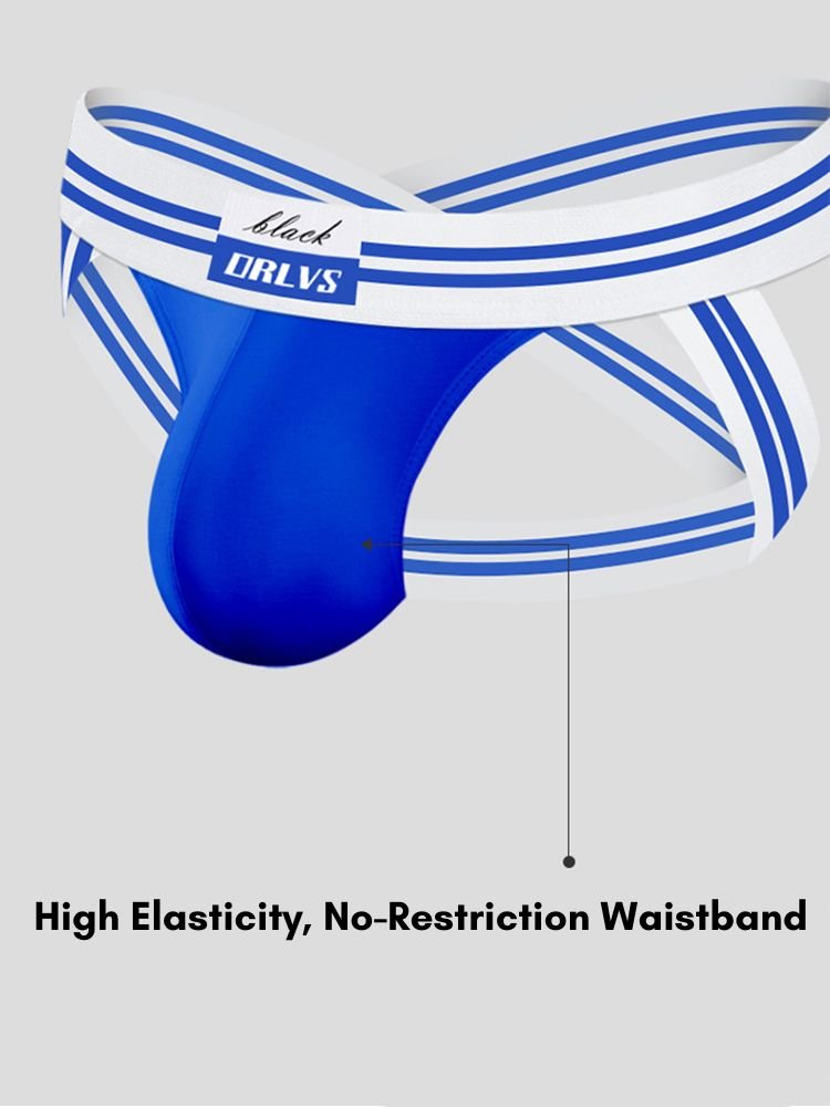 2 Pack Men's Sexy Low - Rise Breathable Trendy Design Lightweight Jockstrap - The Pup Play Hub