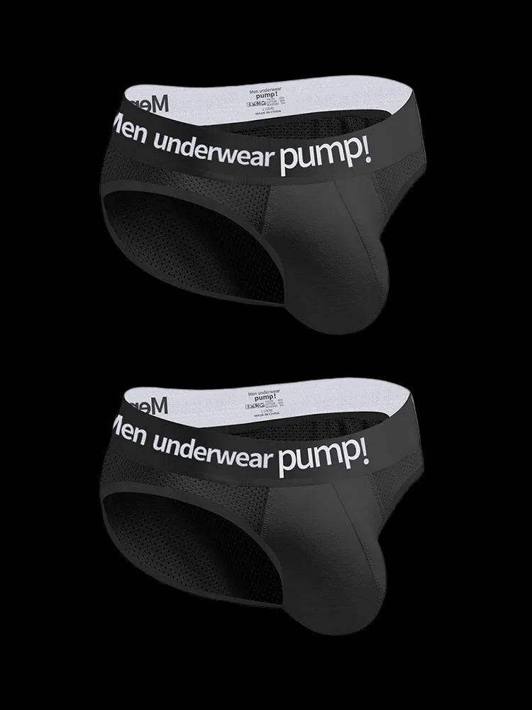 2 - pack Men's Sports Mesh Breathable Briefs - The Pup Play Hub