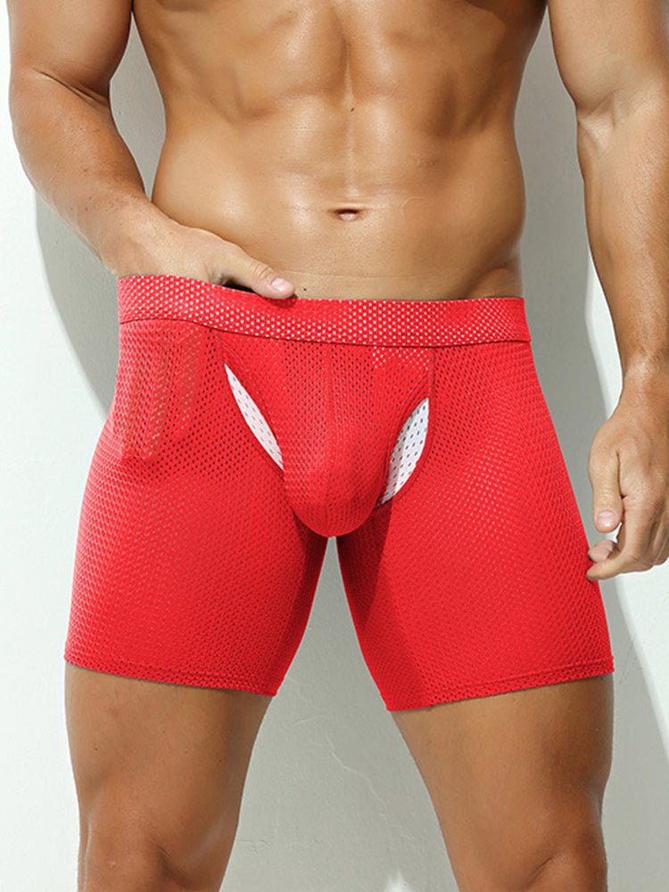 2 Pack Men's Sporty Cut Anti - Chafing Breathable Stretch Fit Midway Briefs - The Pup Play Hub