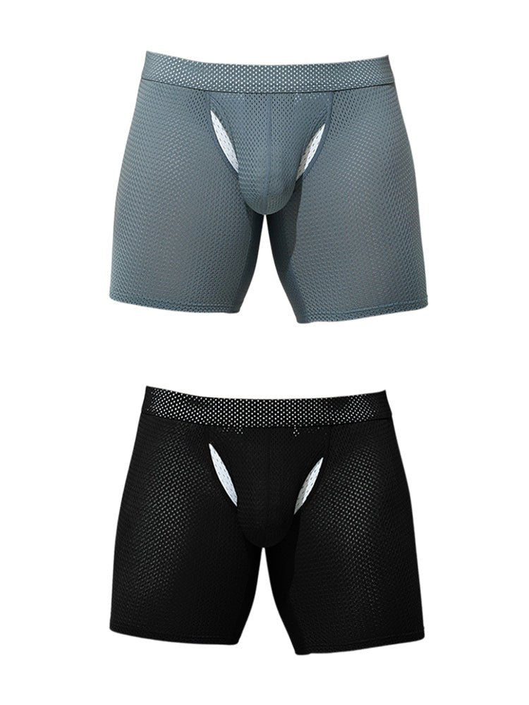 2 Pack Men's Sporty Cut Anti - Chafing Breathable Stretch Fit Midway Briefs - The Pup Play Hub