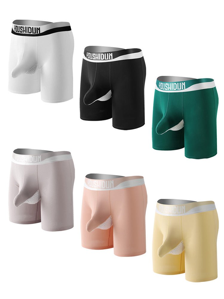 2 Pack Men's Supportive Separated Pouch Ultra - Soft Anti - Chafing Midway Briefs - The Pup Play Hub