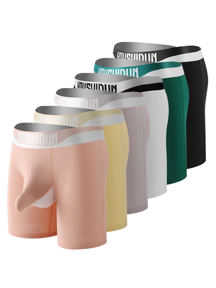 2 Pack Men's Supportive Separated Pouch Ultra - Soft Anti - Chafing Midway Briefs - The Pup Play Hub